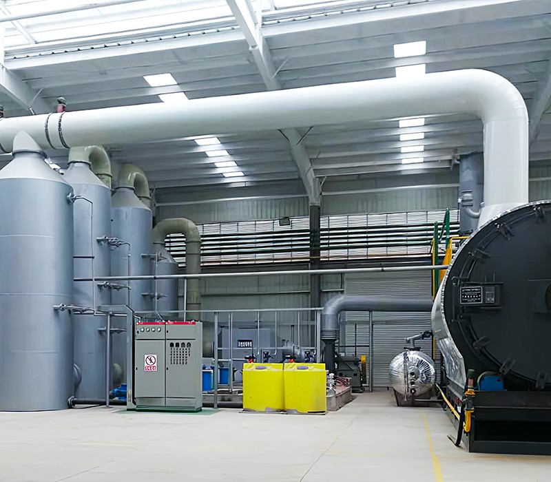 Planta de destilación atmosférica-vacío para aceite de pirólisis
